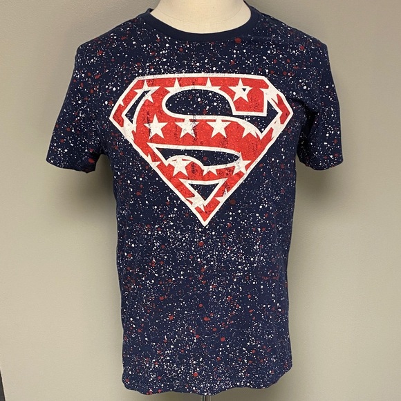DC Comics Superman Starry Logo Tee – Blue & Red - Picture 3 of 7